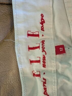 Elle Women Jeans - White with Red Logo